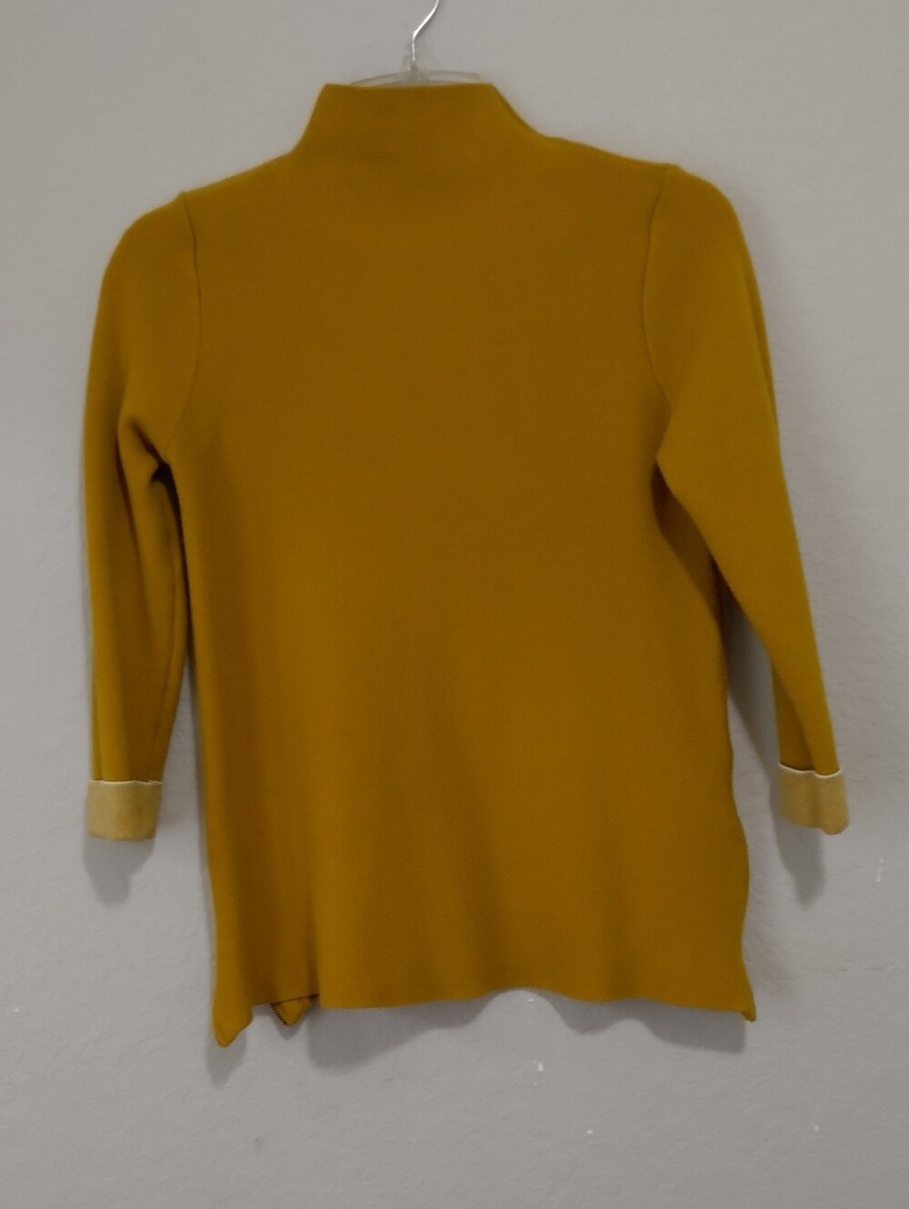 Tahari Mustard Yellow Pull-On Sweater